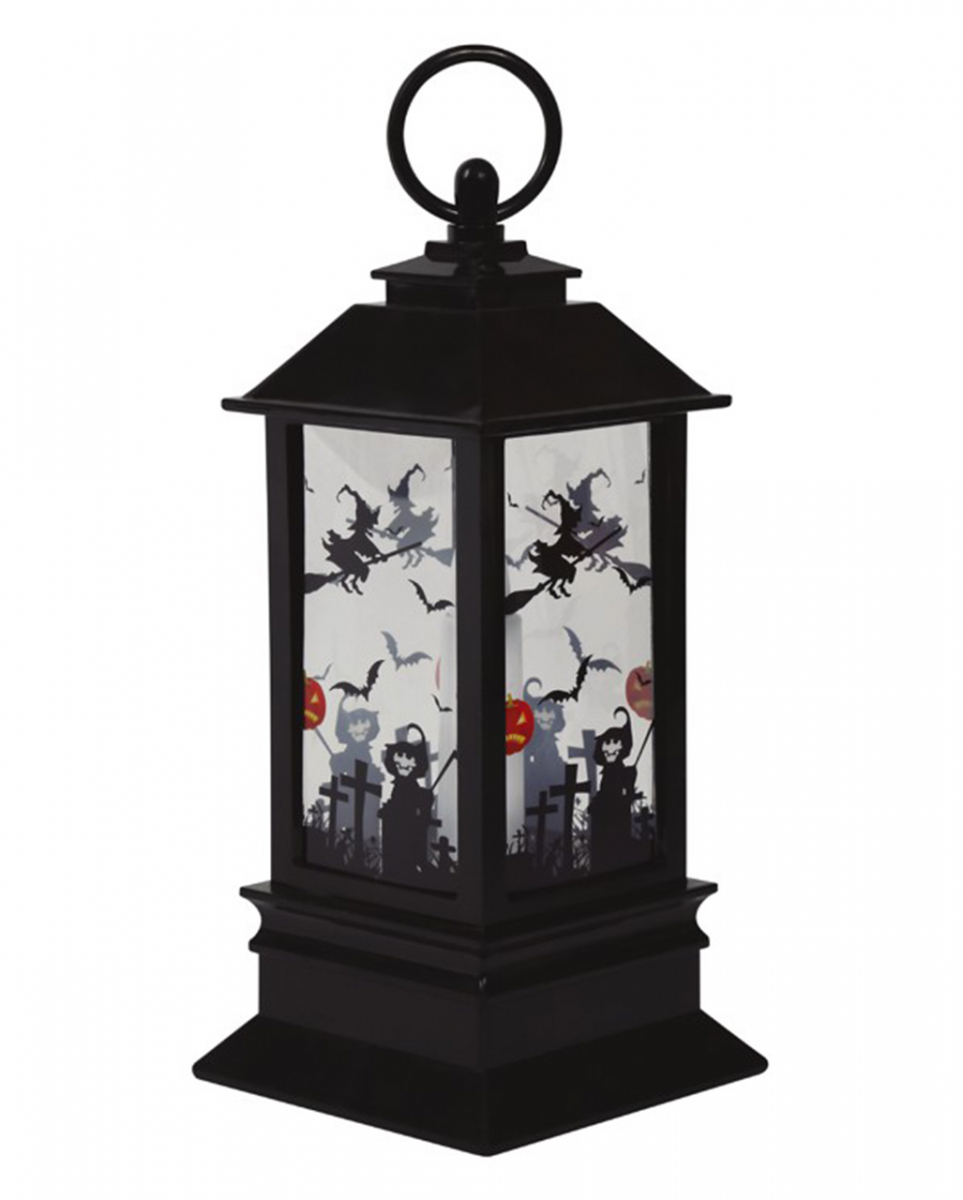 Halloween Lampe mit LED Kerze 18cm