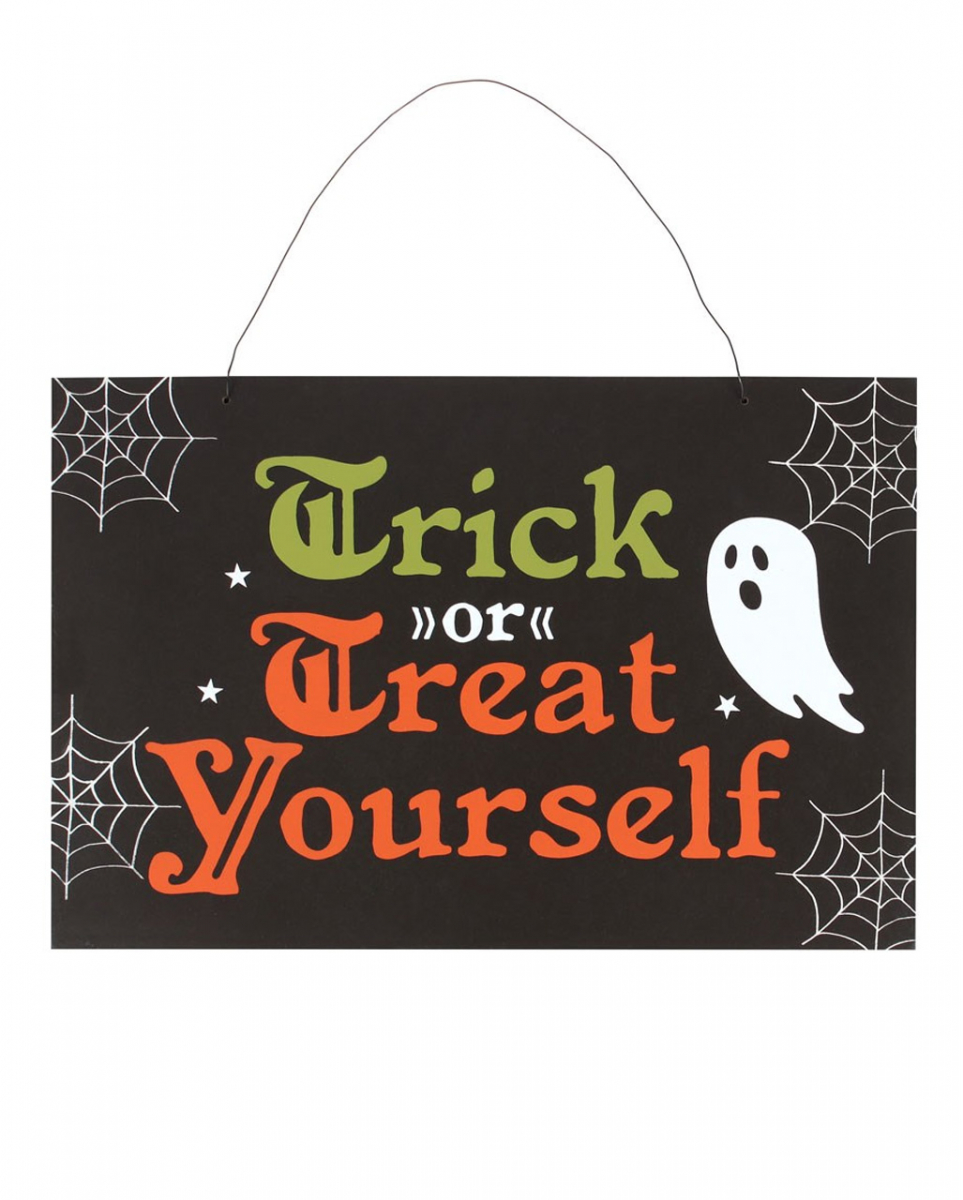 Trick or Treaters Halloween Schild 20x30cm