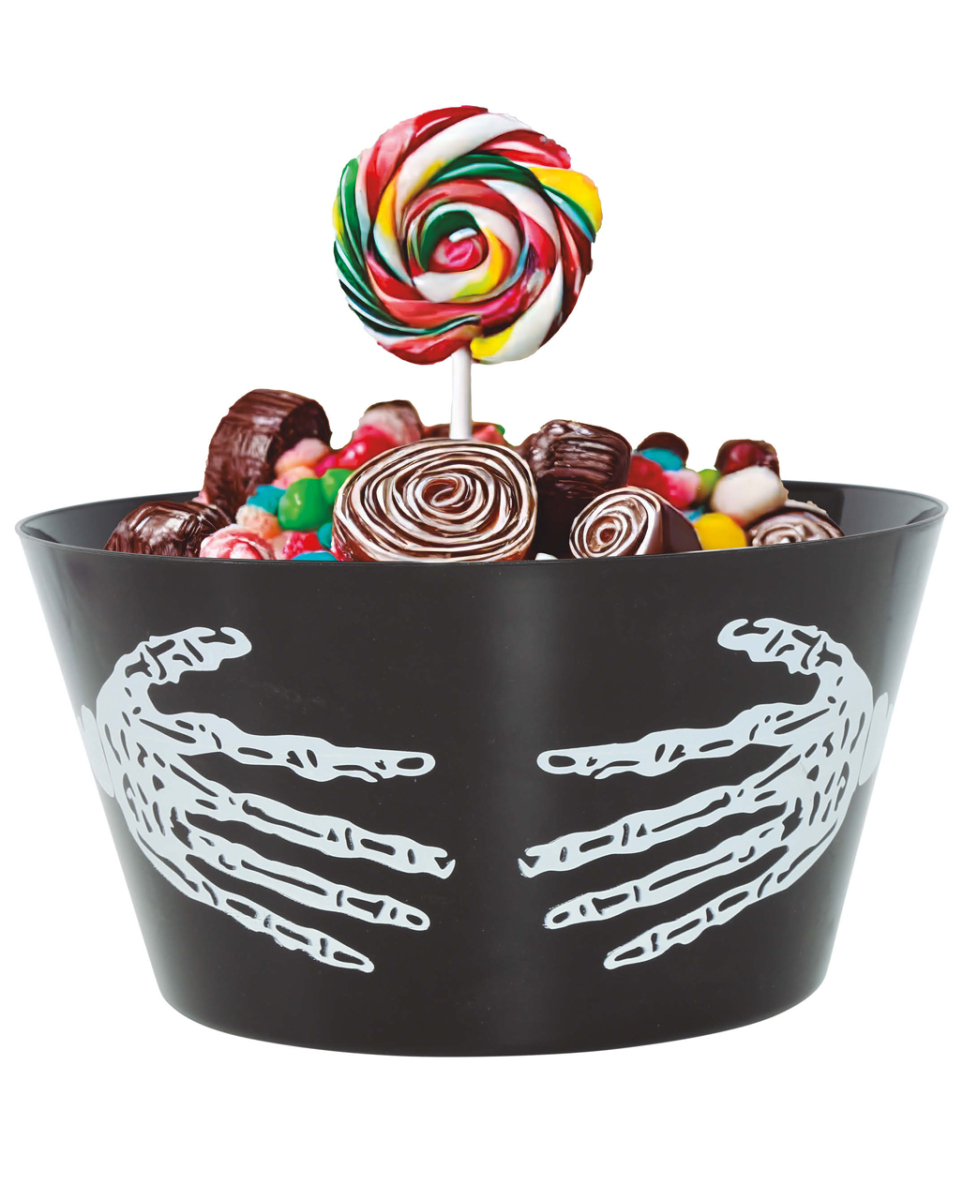 Skeletthand Schüssel für Halloween 30cm