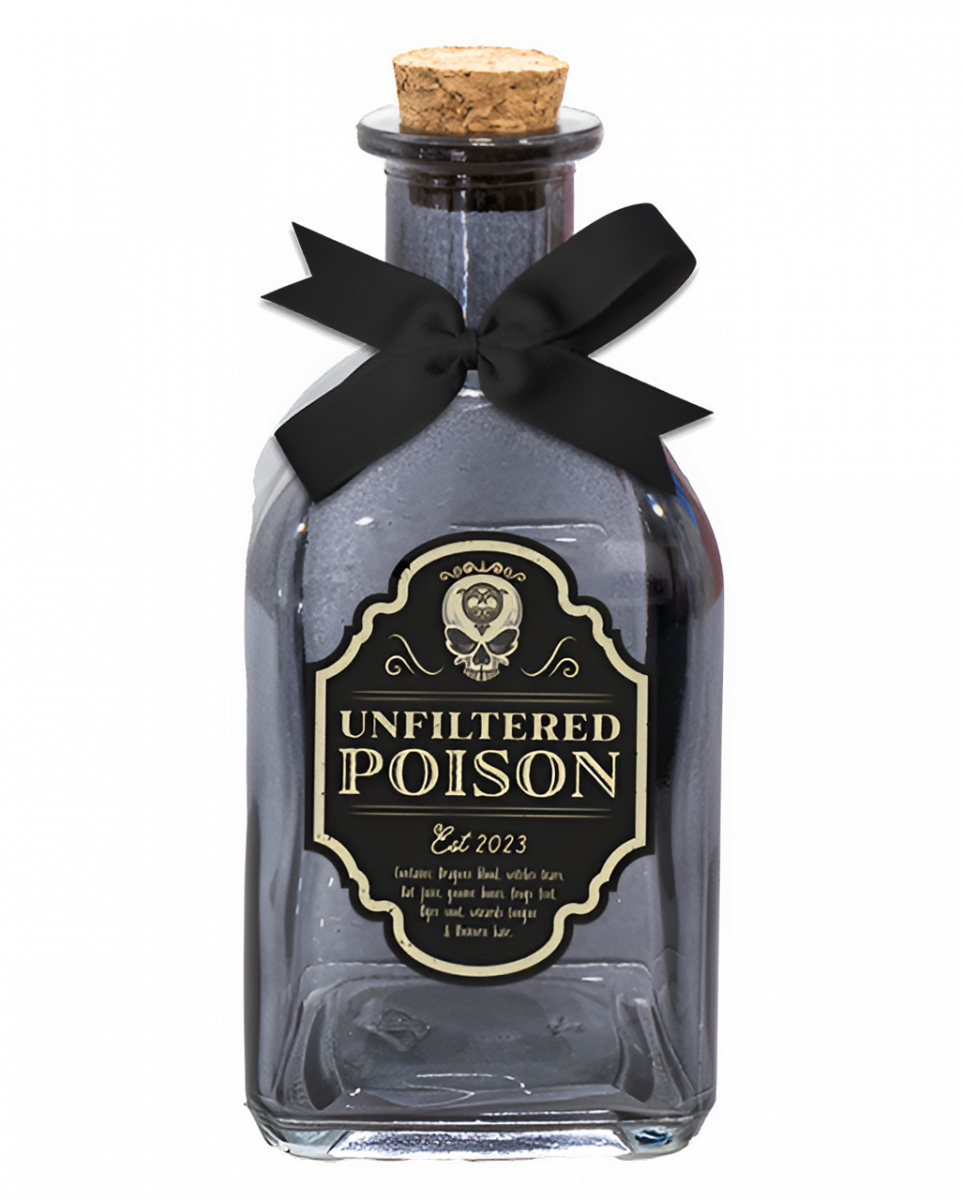 Deko Giftflasche 'Unfiltered Poison 14cm