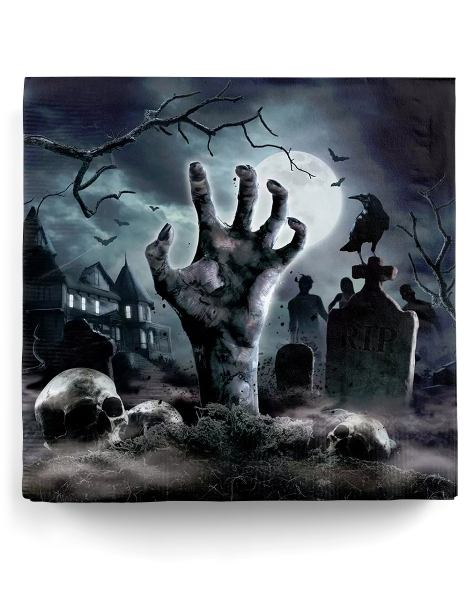 Zombie Friedhof Halloween Servietten 12 St.