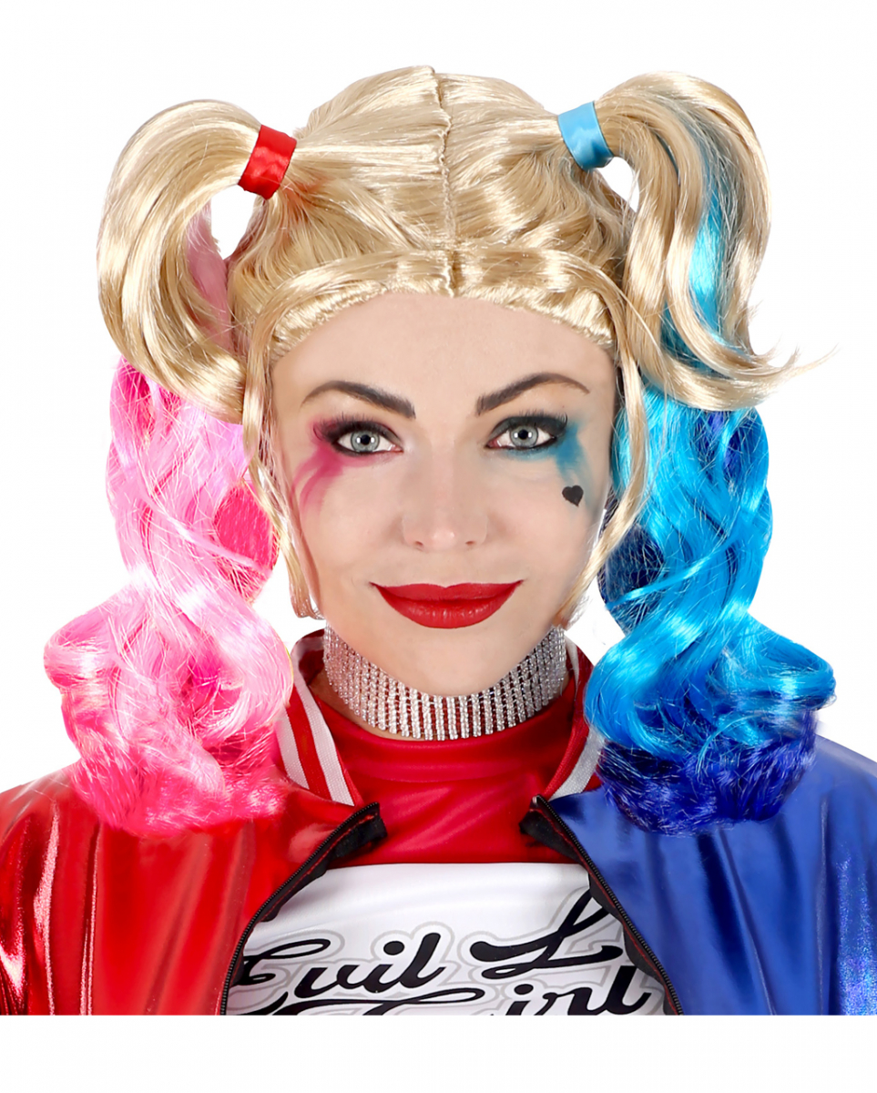 Verrückte Harlequin Perücke