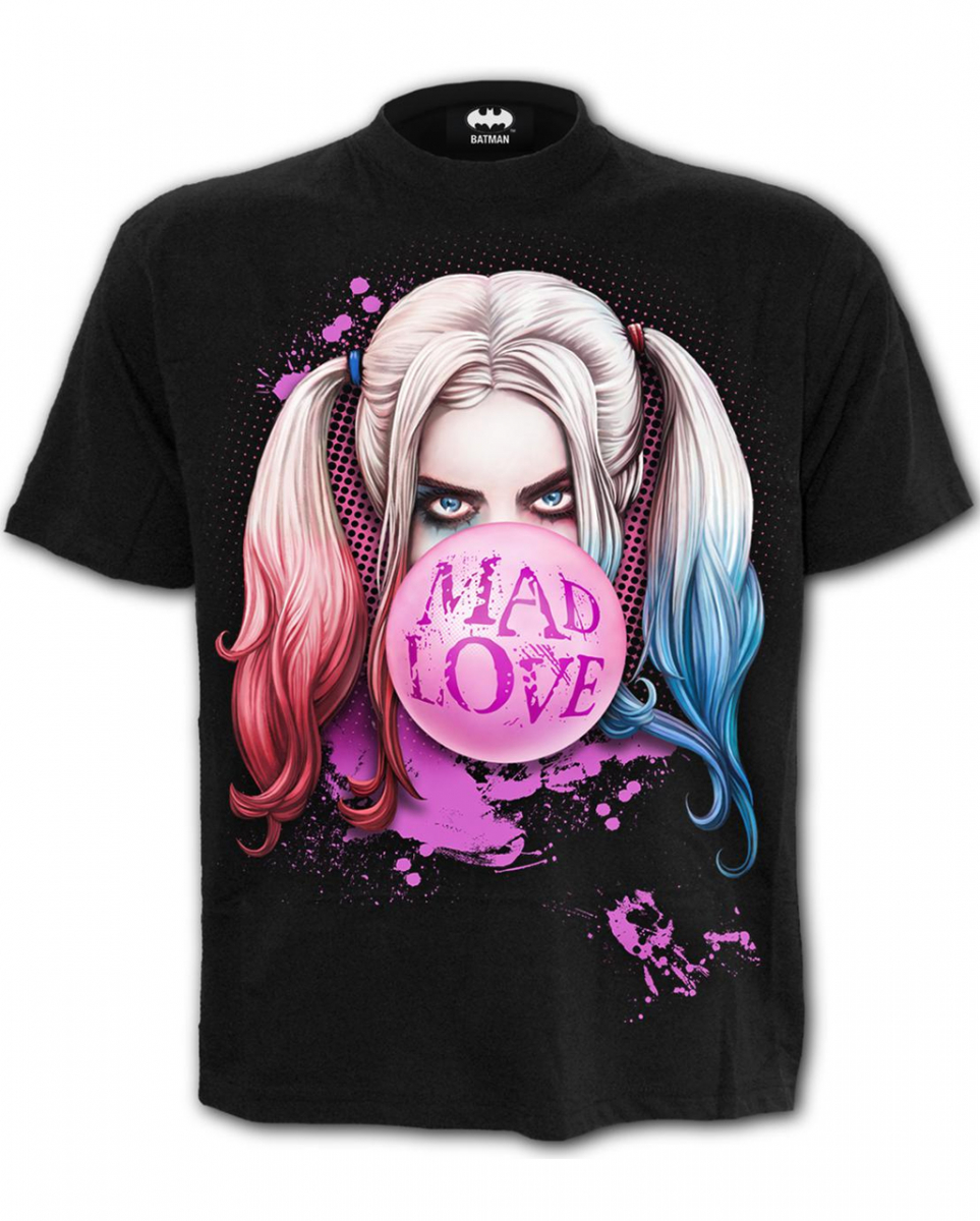 Mad Love Harley Quinn T-Shirt Schwarz