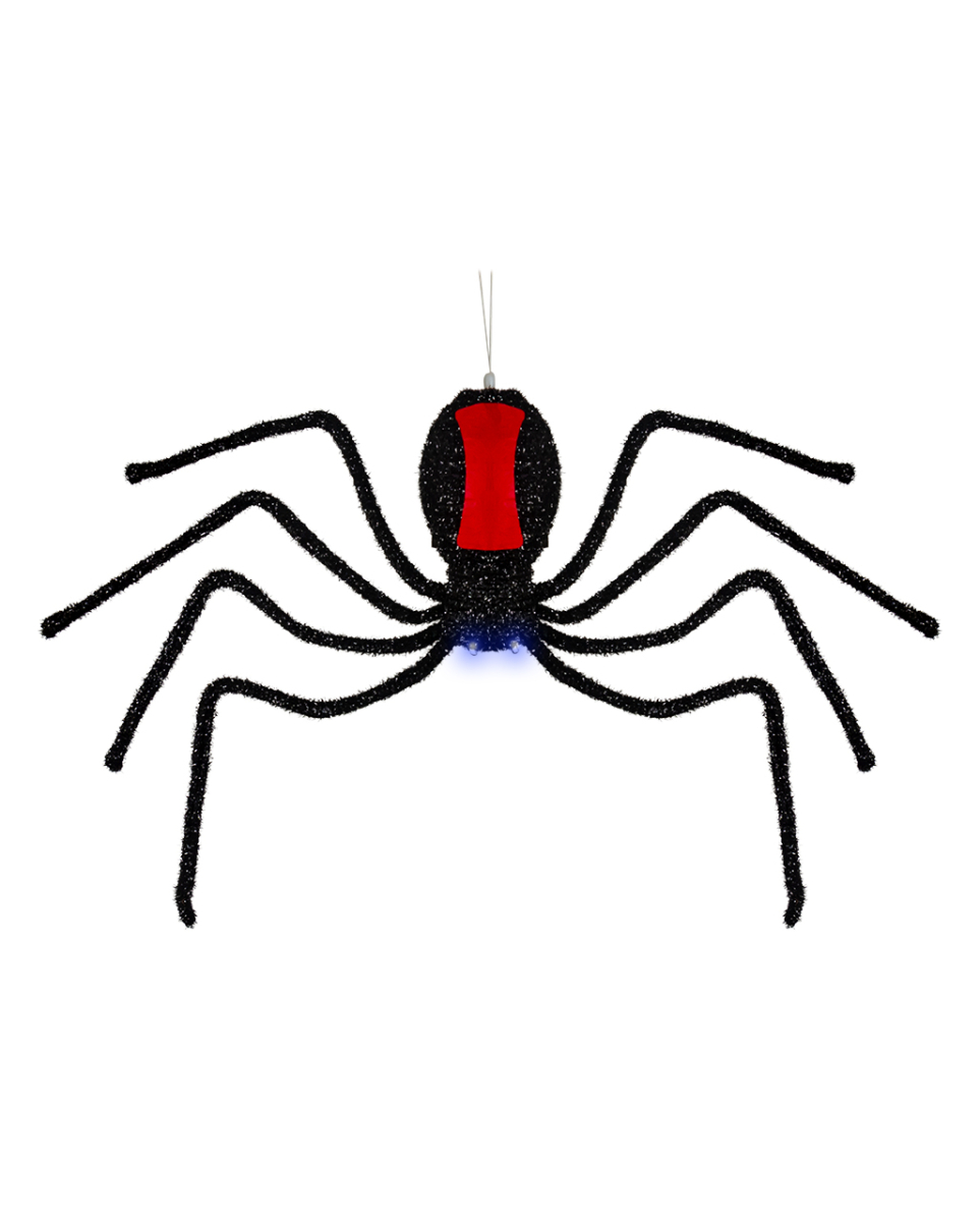 Abseilende Schwarze Witwe Halloween Animatronic 58cm