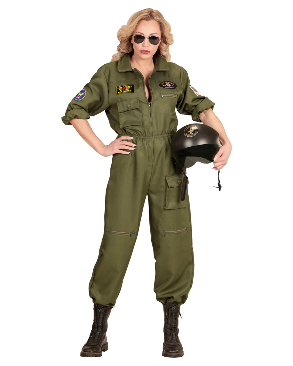 Kampfjet Pilotin Frauen Kostüm