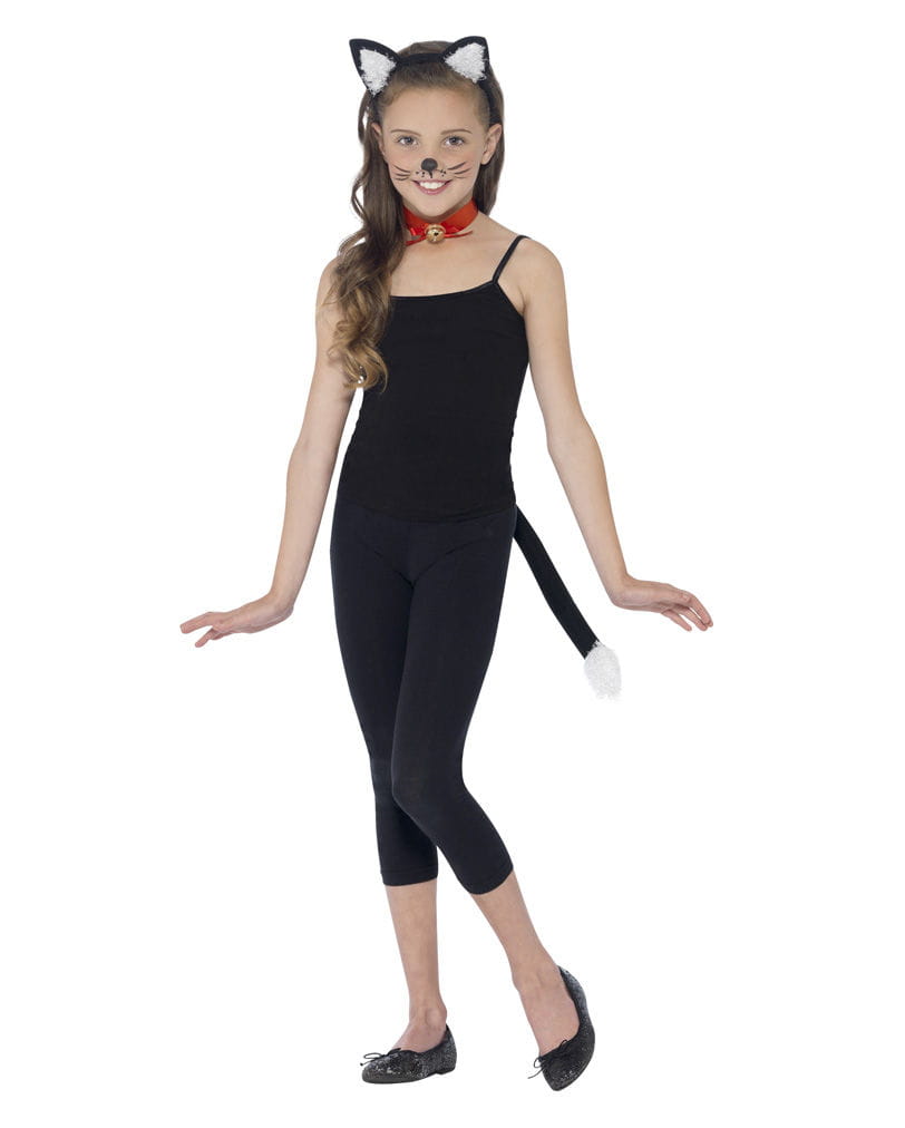 Katzenkostüm Set für Kinder 3-teilig