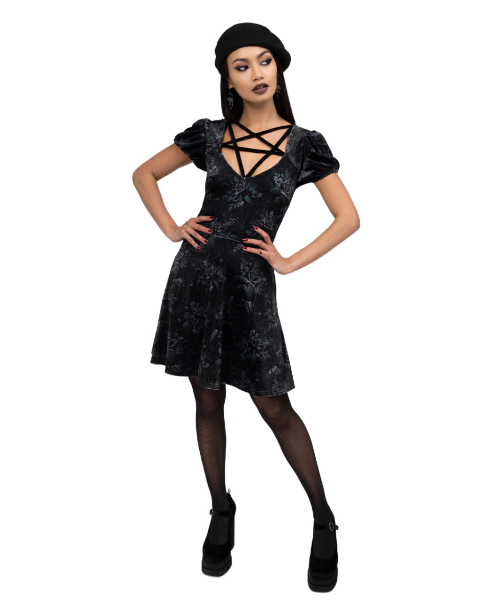 Moonlit Pentacle Kleid KILLSTAR