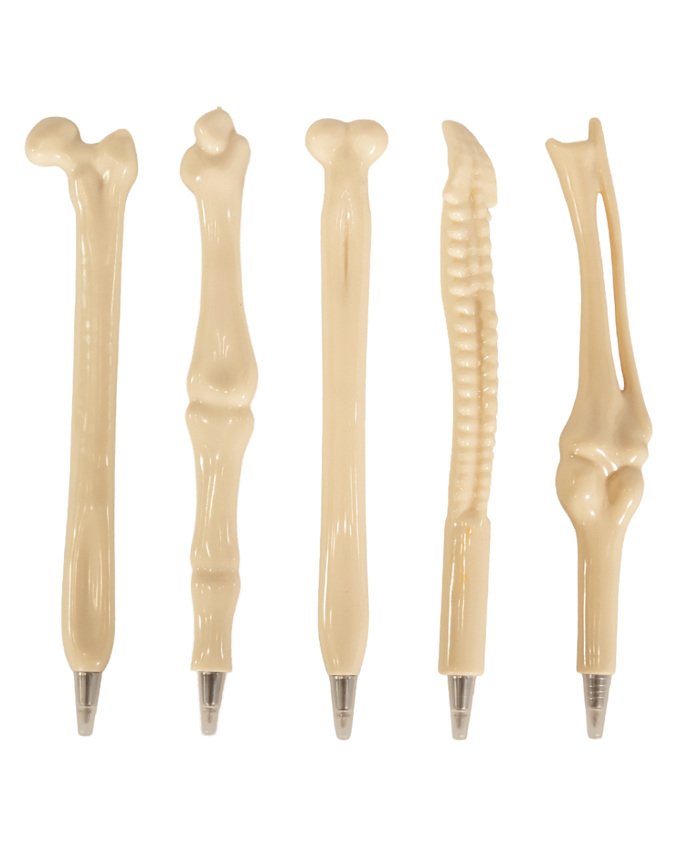 5-tlg. Kugelschreiber Knochen Set