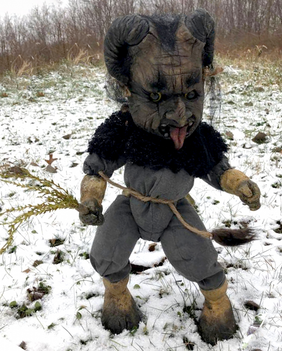 Krampus Friedhofs Puppe 50cm