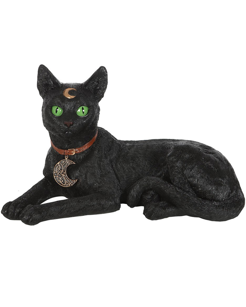 Katze mit Halbmond liegend 30cm