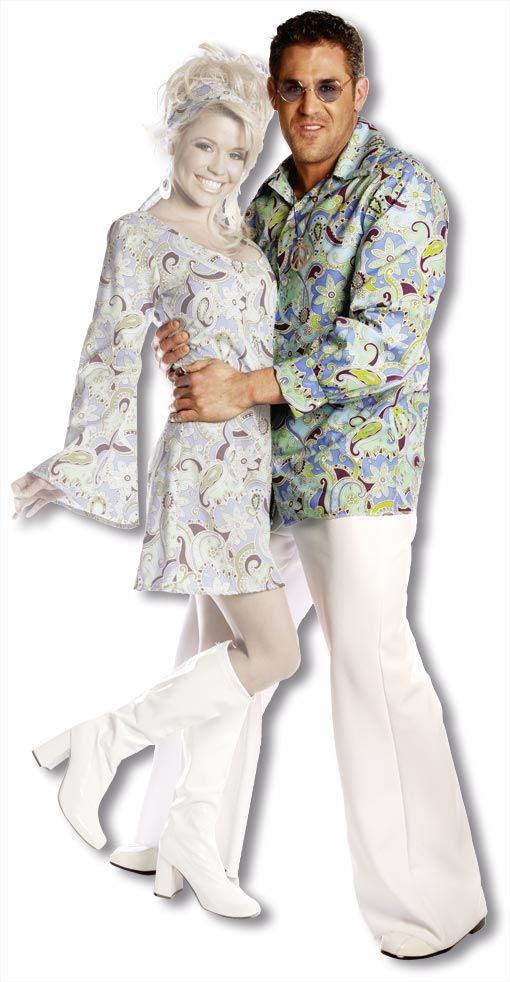 Männer Hippie Hemd blau XXL