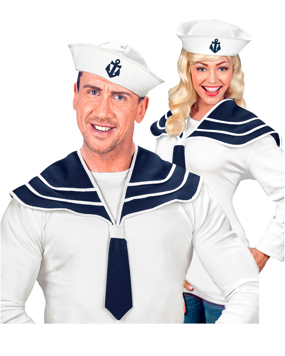 2-tlg. Matrosen Set mit Kragen & Mütze