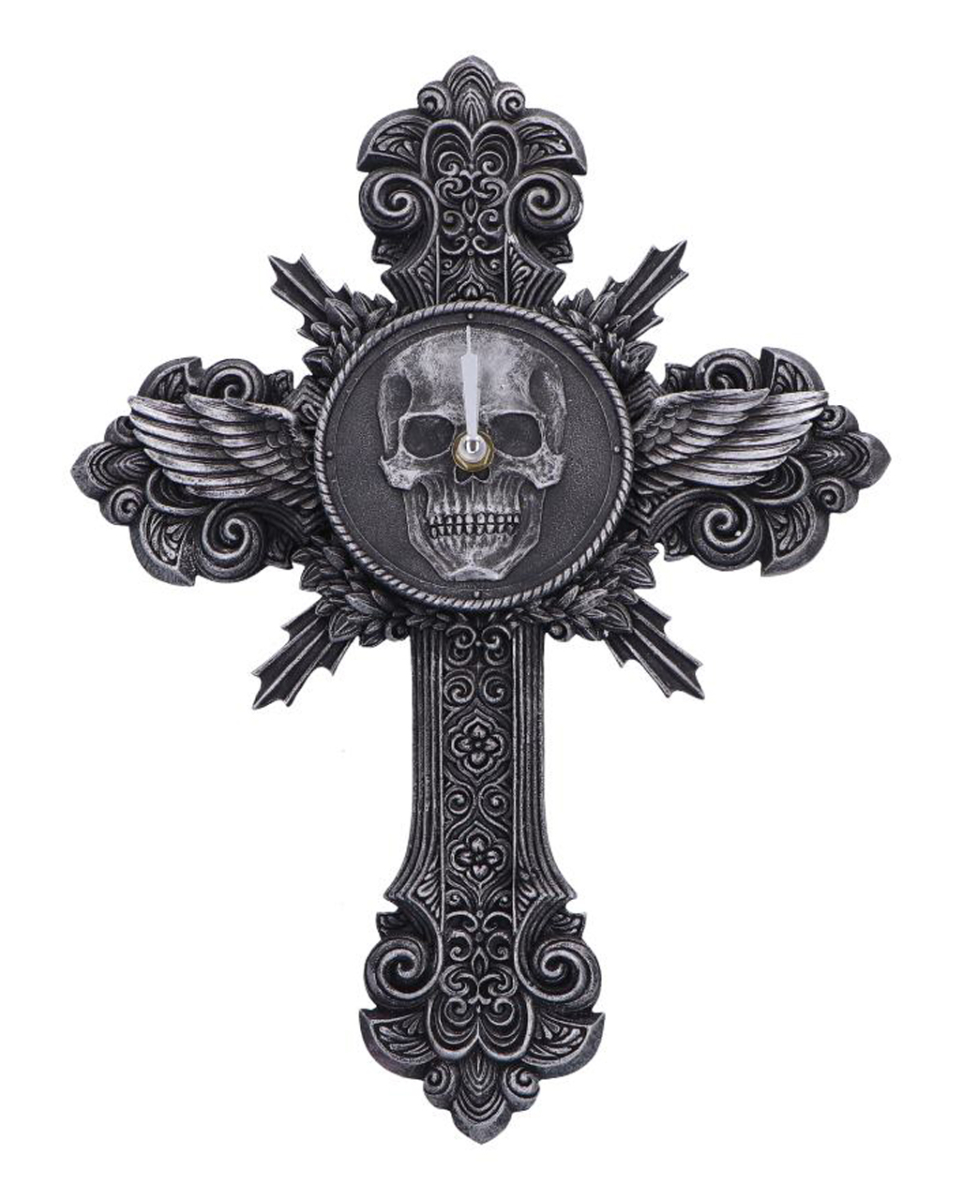 Gothic Wanduhr Memento Horas 37,5cm