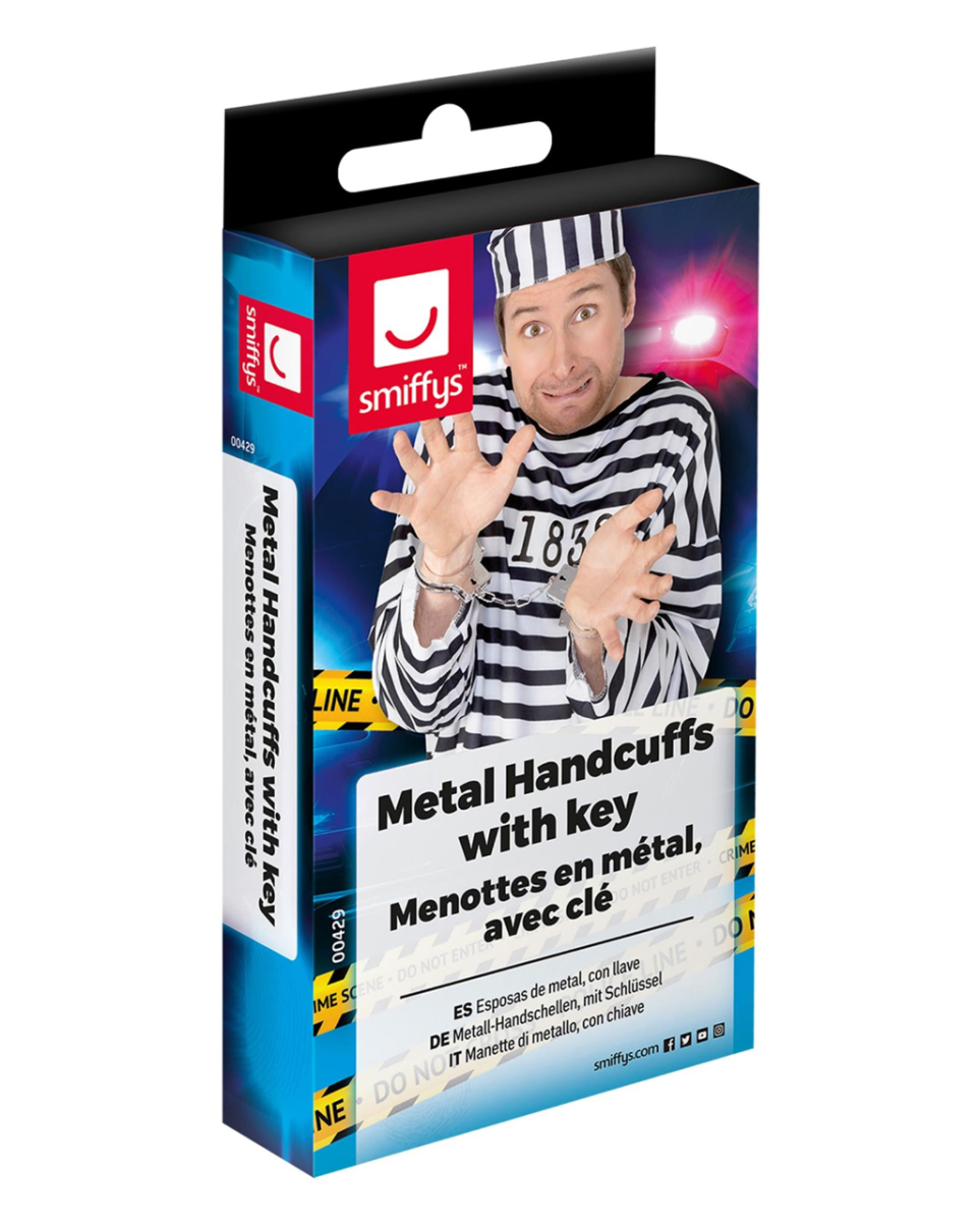 Handschellen mit Schlüssel aus Metall
