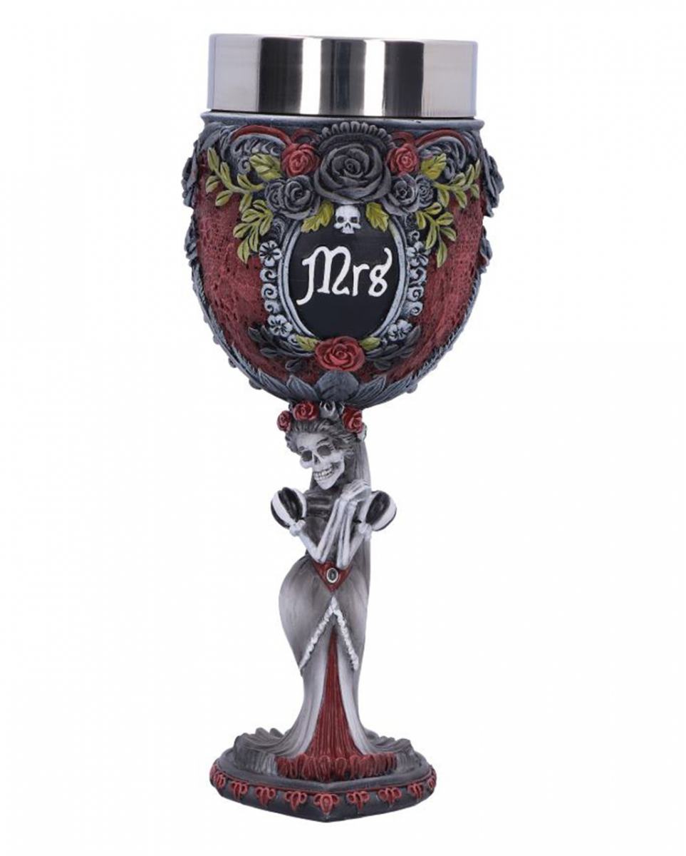 Mrs Skelett Gothic Kelch 21 cm