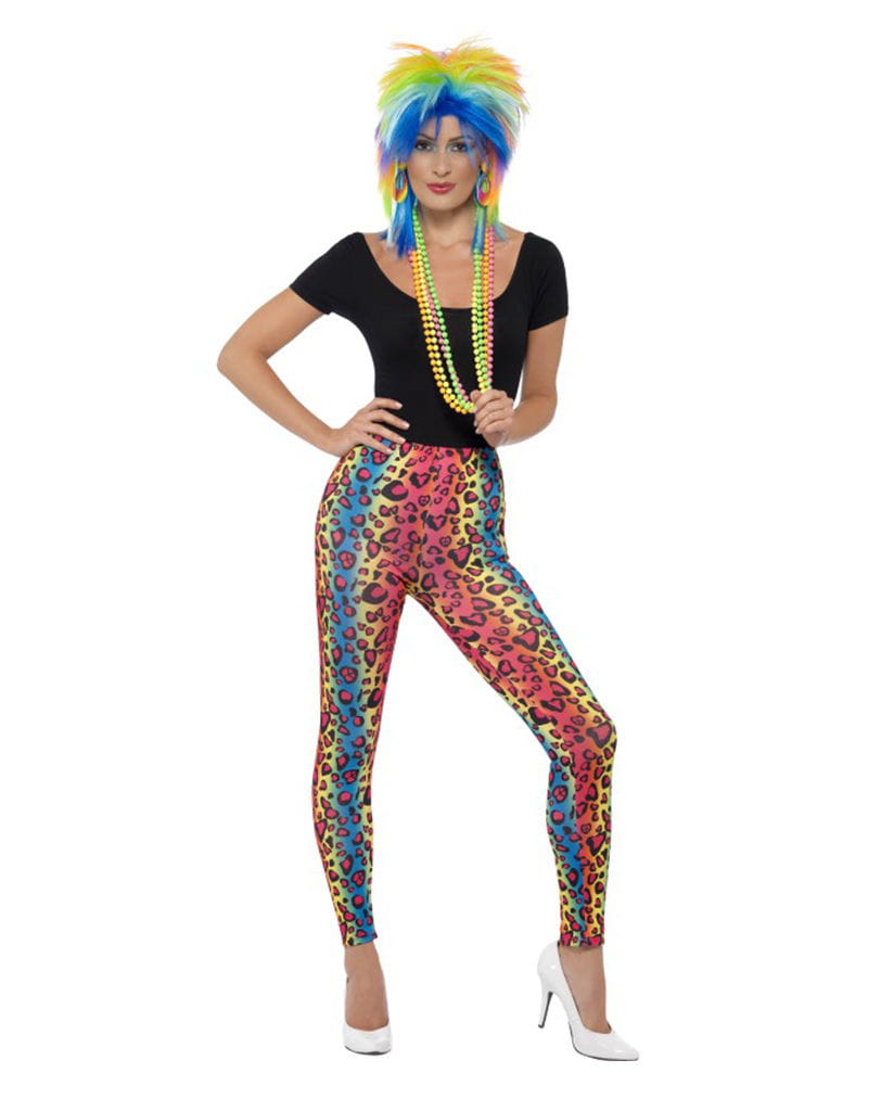 Leoparden Leggings in Neonfarben