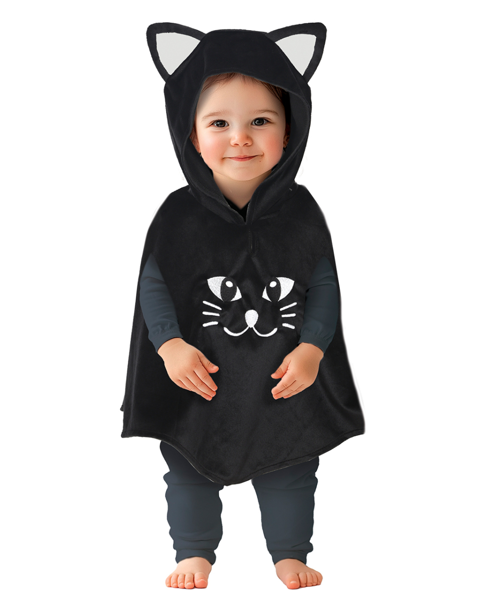 Knuffiger Katzenponcho für Babys 18-24 Monate