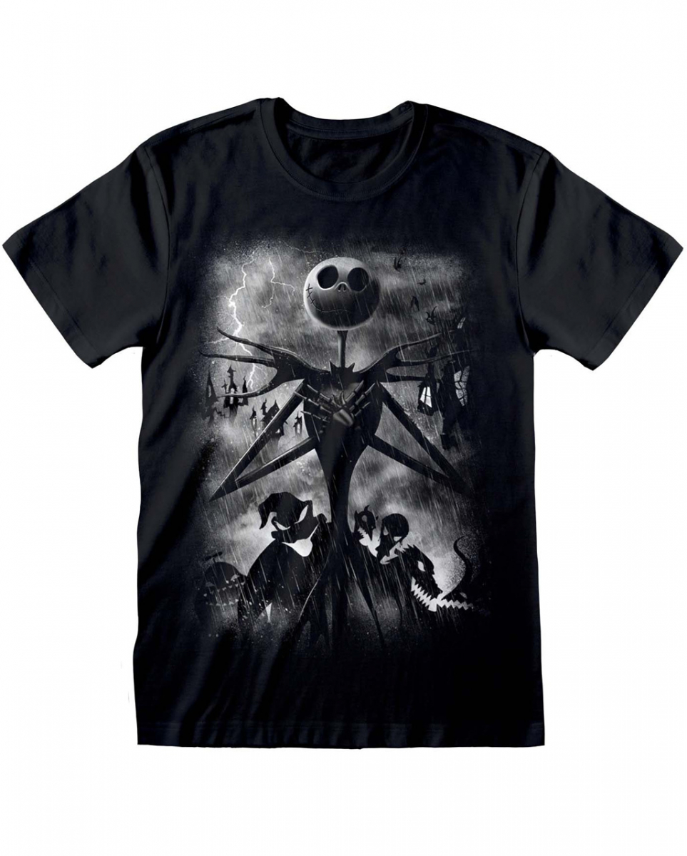 Jack Skellington Stormy Skies T-Shirt
