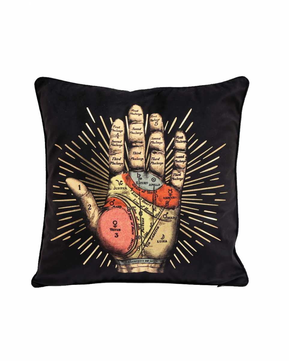 Palmistry Hand Zierkissen 40x40cm