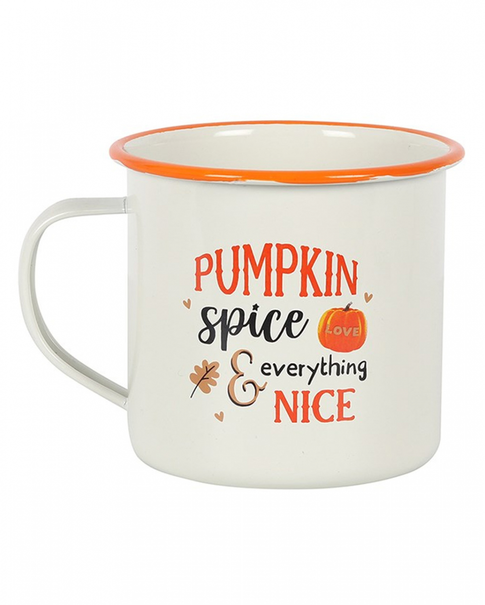Pumpkin Spice Becher aus Emaille