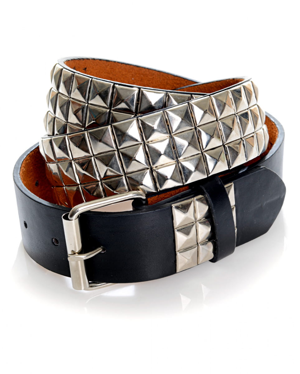 Punk Gürtel mit Nieten schwarz