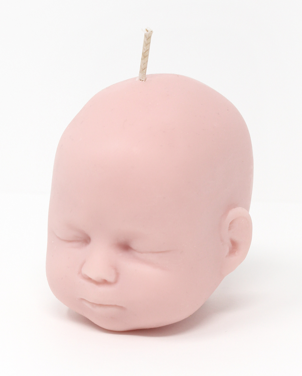 Baby-Puppenkopf Kerze 6,5cm