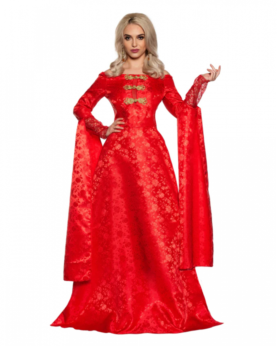 Königin der Renaissance Kostüm Rot