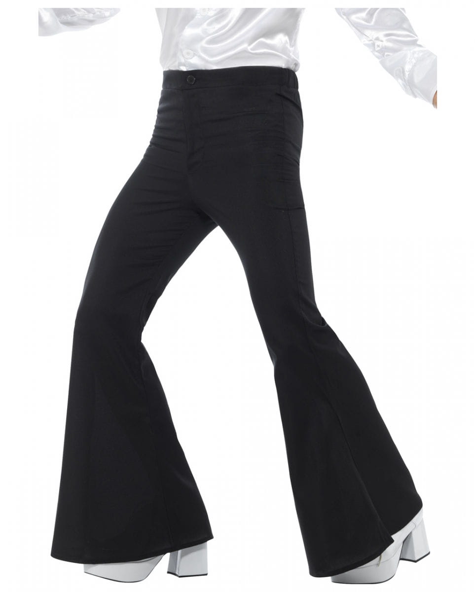 Schwarze Herren Schlaghose