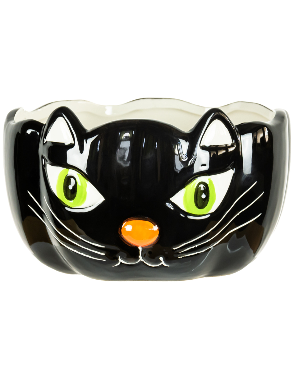Schwarze Katze Schale 16cm