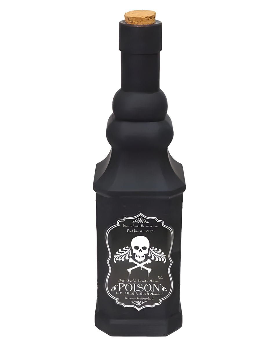 Schwarze Flasche für Gift & Zaubertrank 24cm
