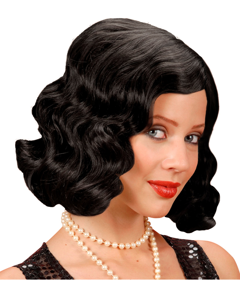20er Jahre Perücke schwarz
