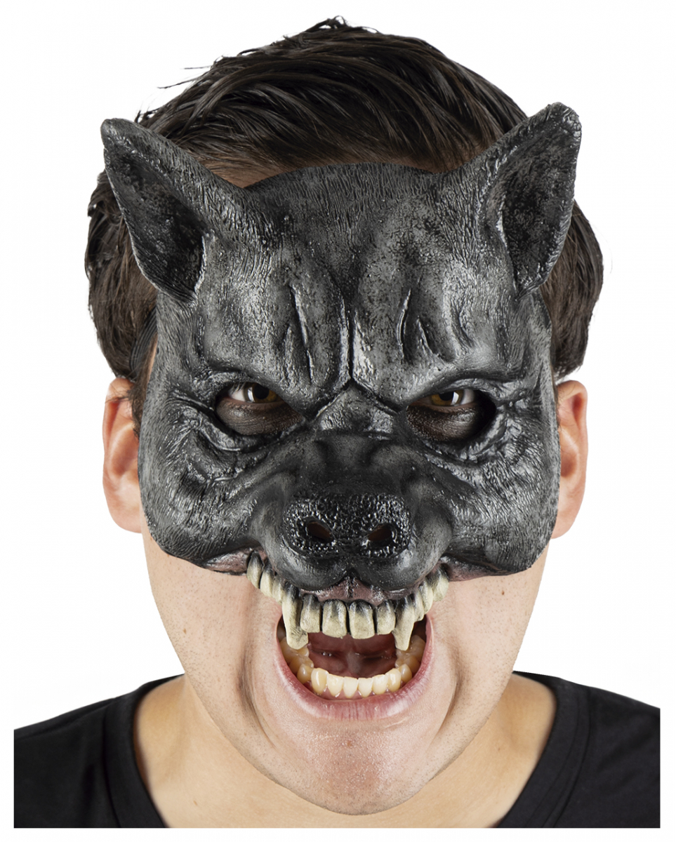 Werwolf Halloween Halbmaske