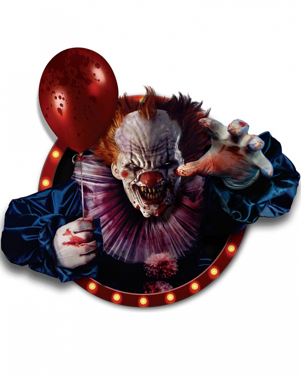 3D Deko Folie Horror Clown selbstklebend