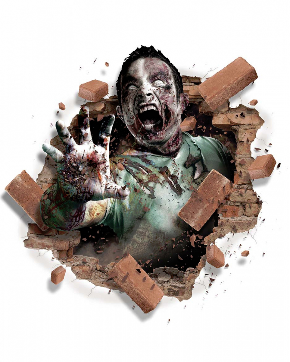 3D Deko Folie Zombie selbstklebend