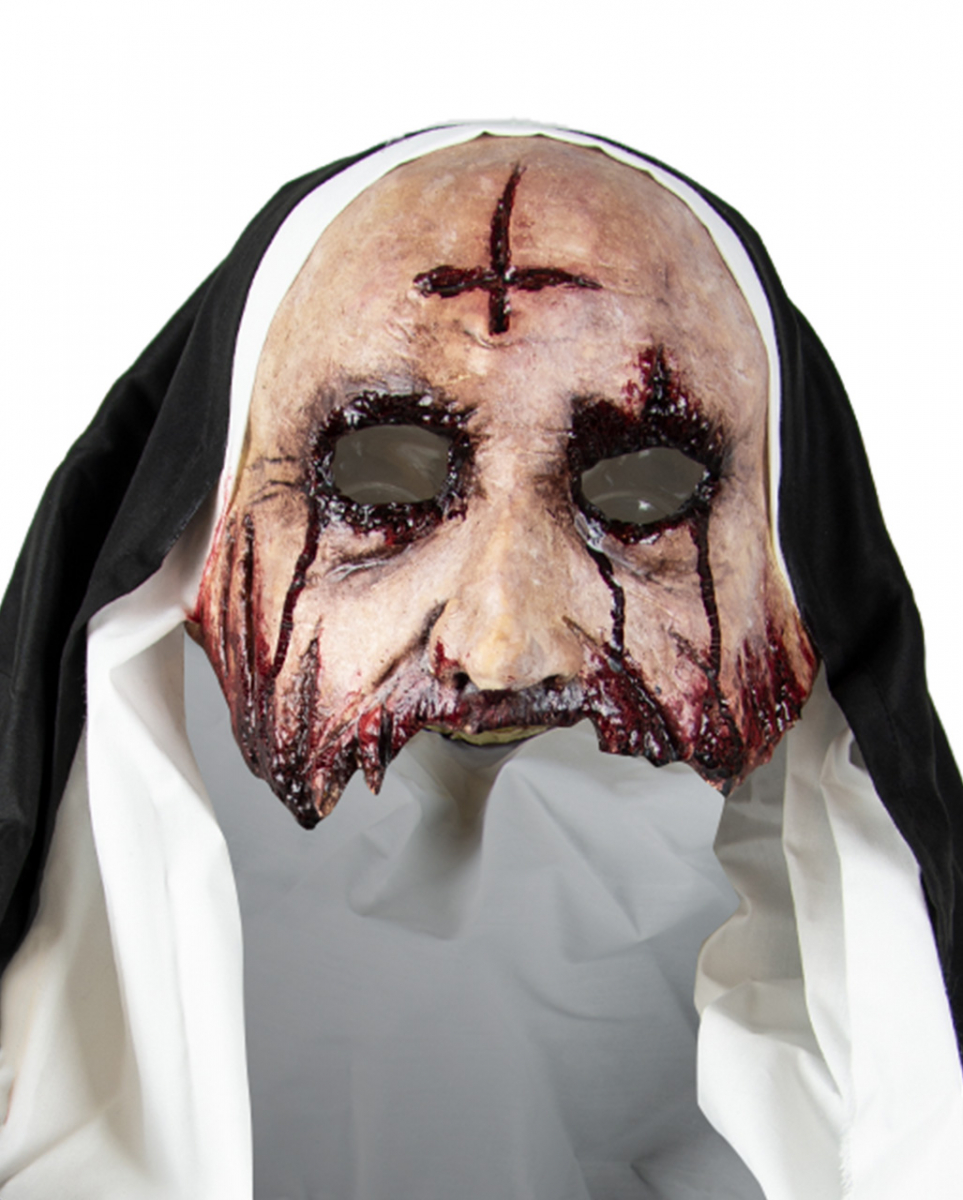 Silent Nun Halloween Maske