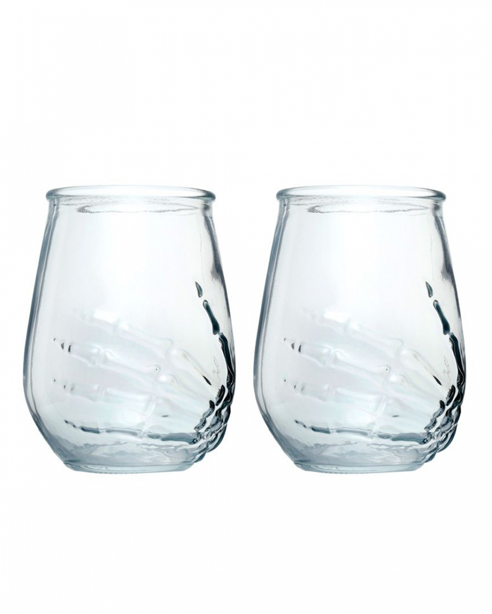 Knochen Hand Trinkgläser 2er-Set