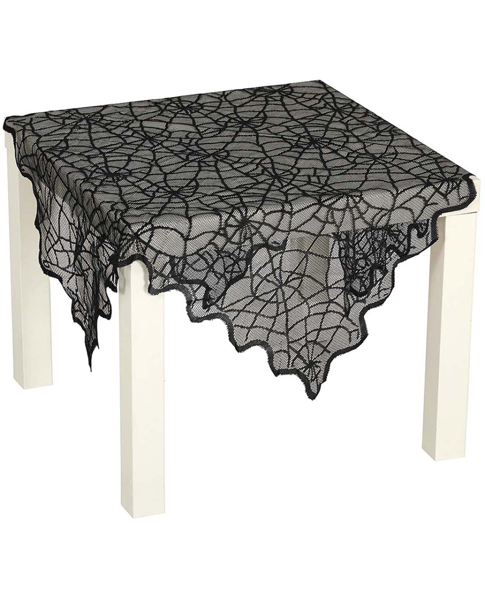 Spinnweben Tischdecke aus Spitze 100x75cm