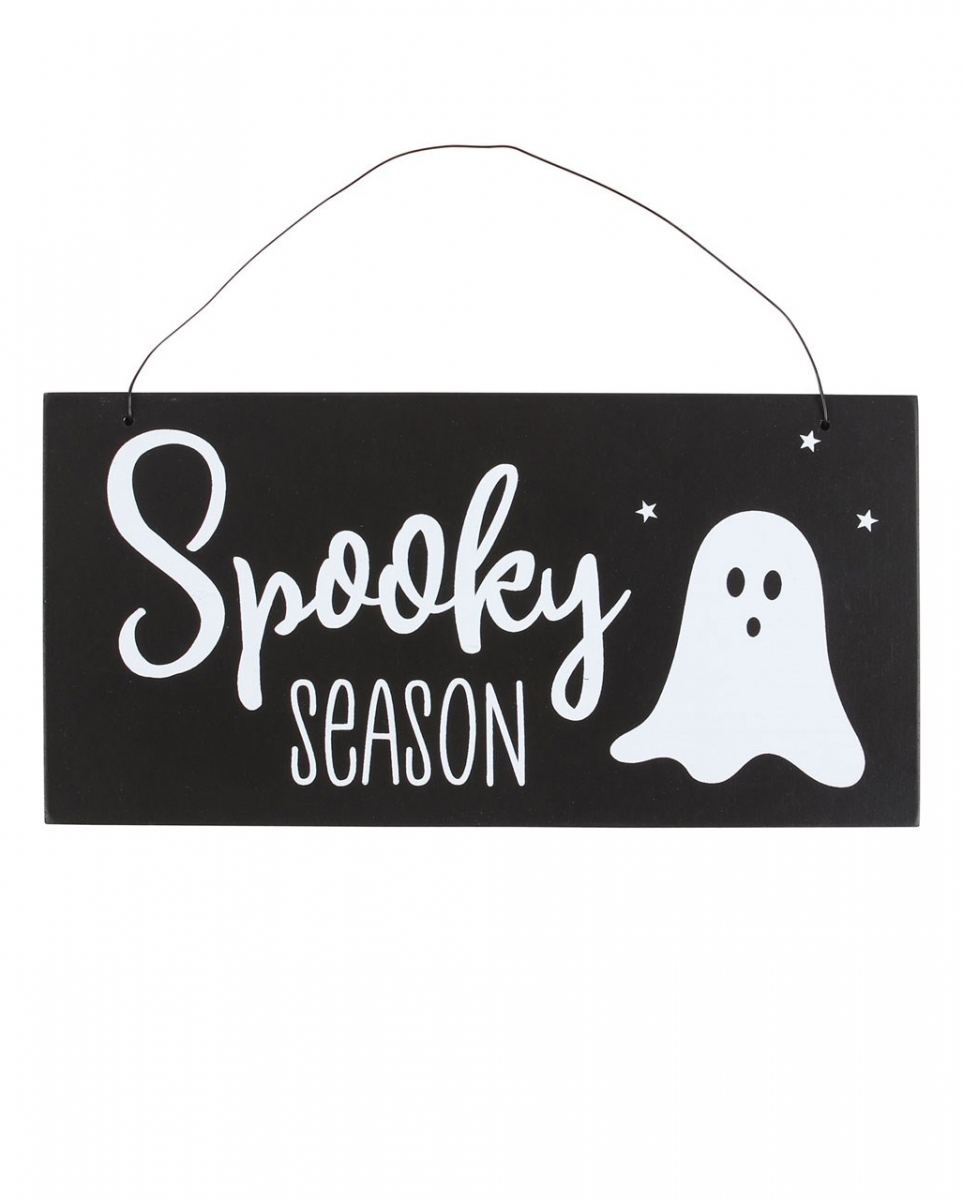 'Spooky Season' Halloween Hängeschild mit Gespenst