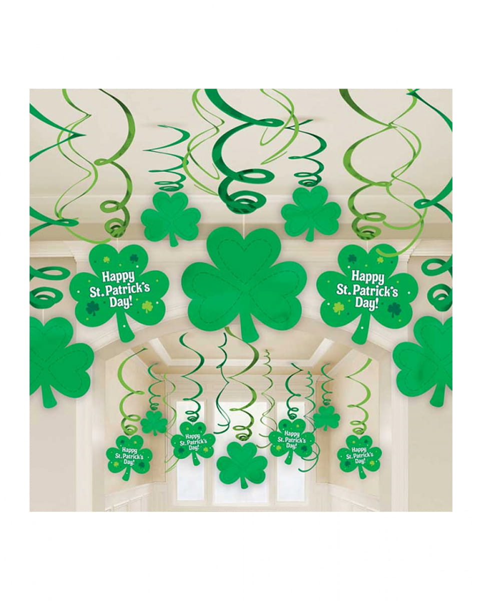 30 St. Patrick Shamrock Dekospiralen