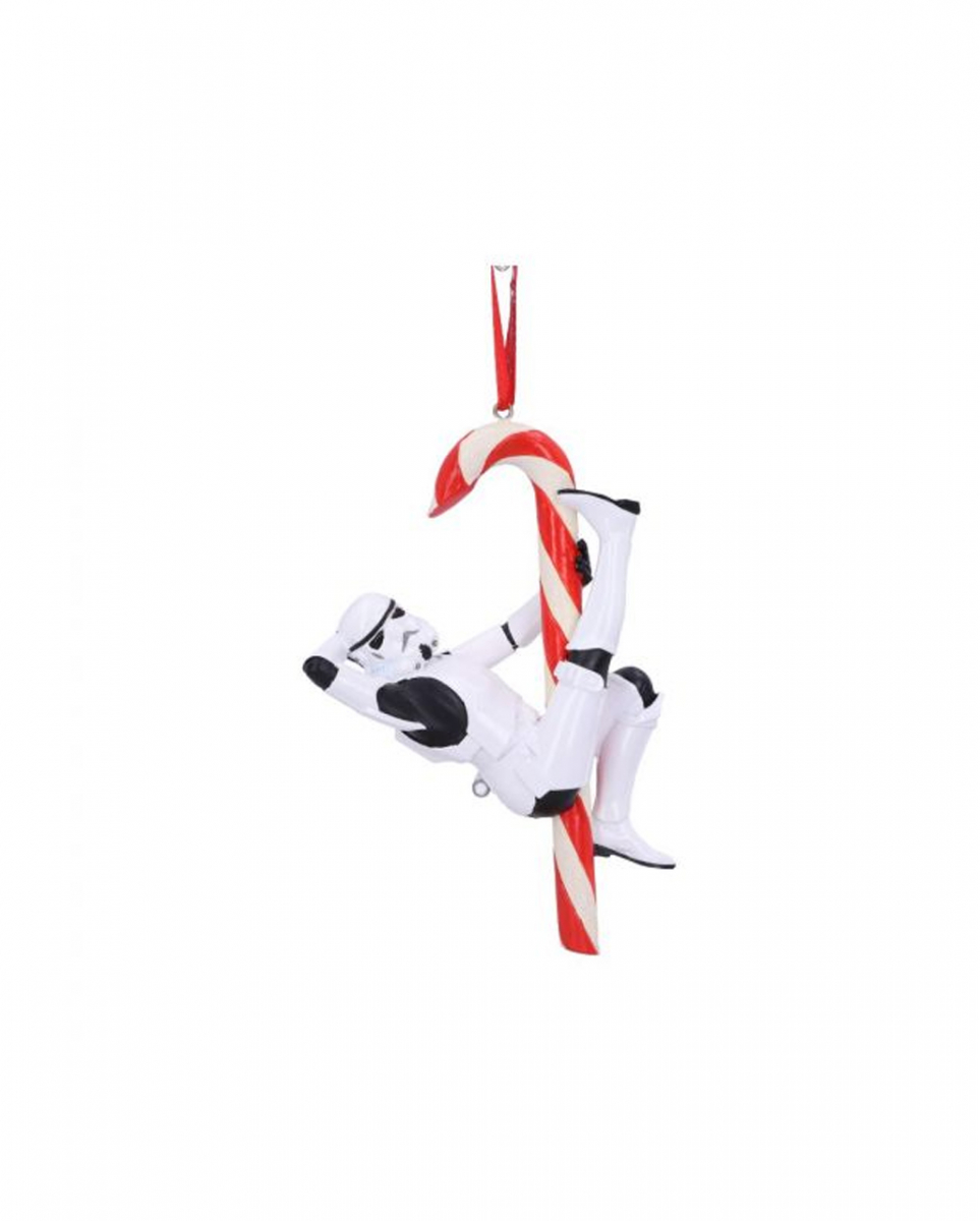 Stormtrooper mit Candy Cane Weihnachtskugel Star Wars
