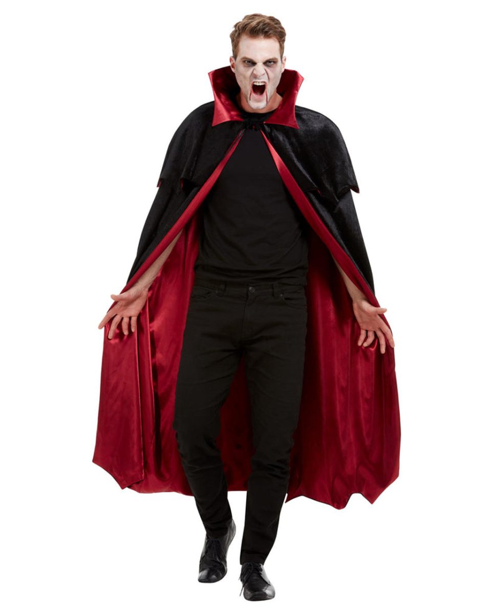 Deluxe Vampir Cape Deluxe Velours für Erwachsene