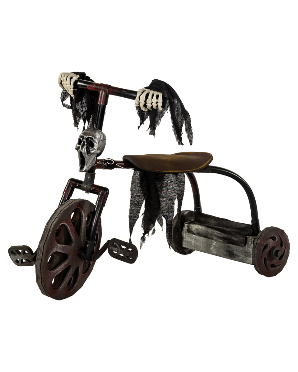 Spooky Dreirad Halloween Animatronic mit Licht & Sound 58cm