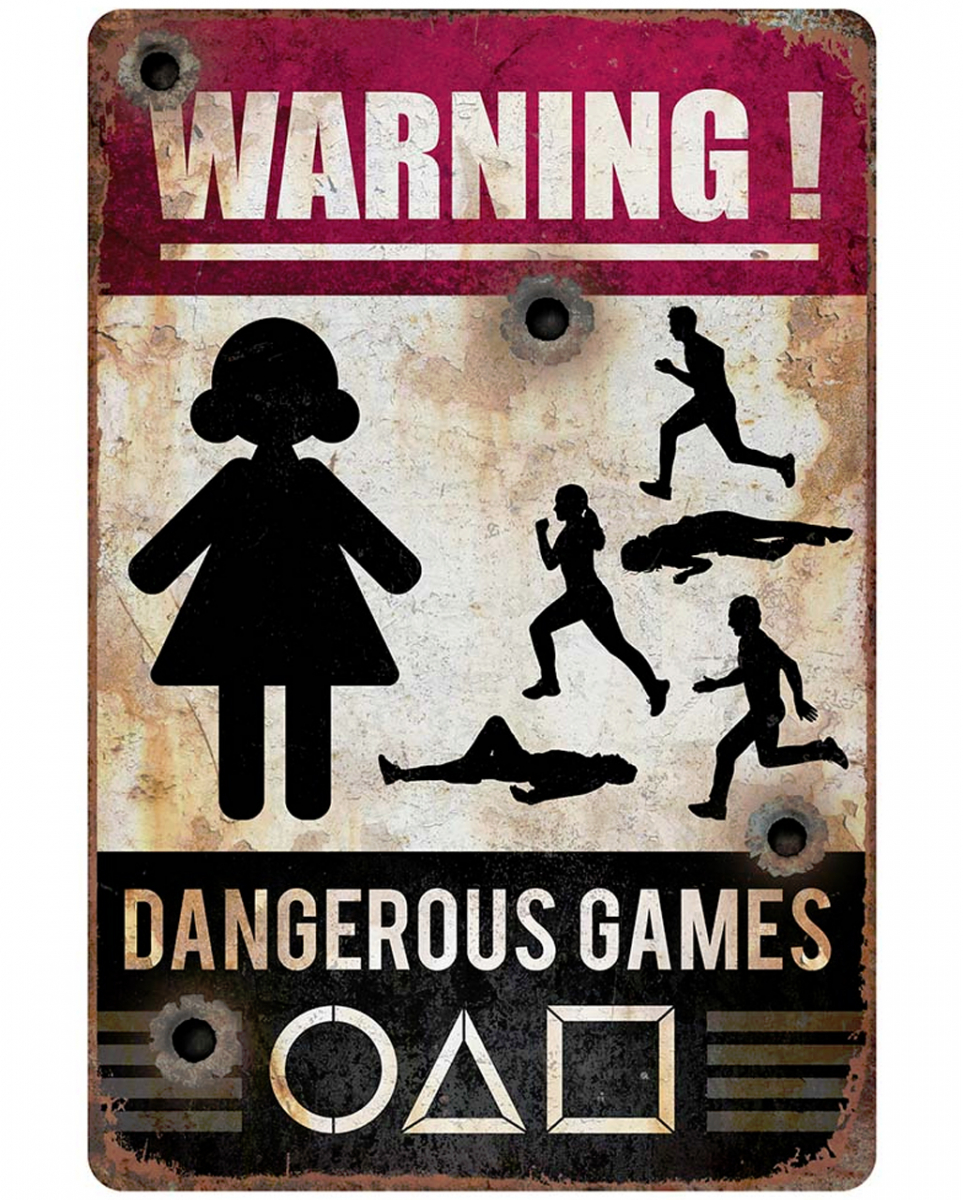 Dangerous Games Warnschild 24x36 cm