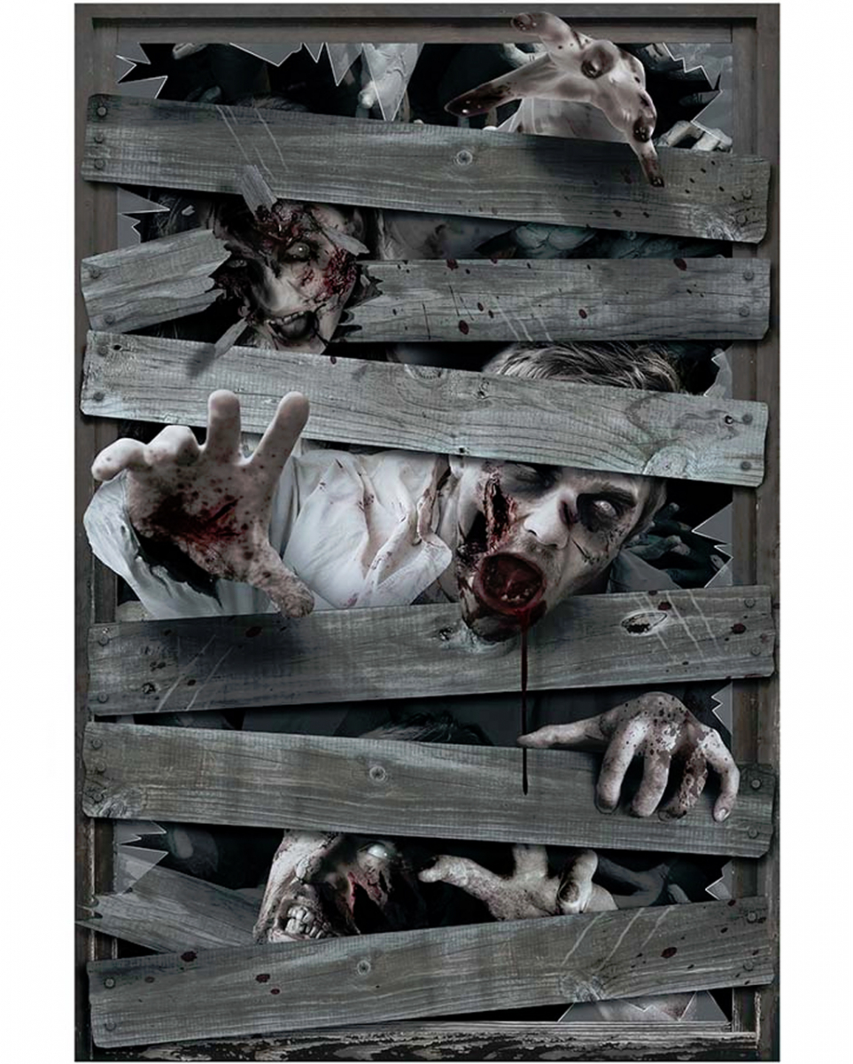 Fenster Deko Zombies