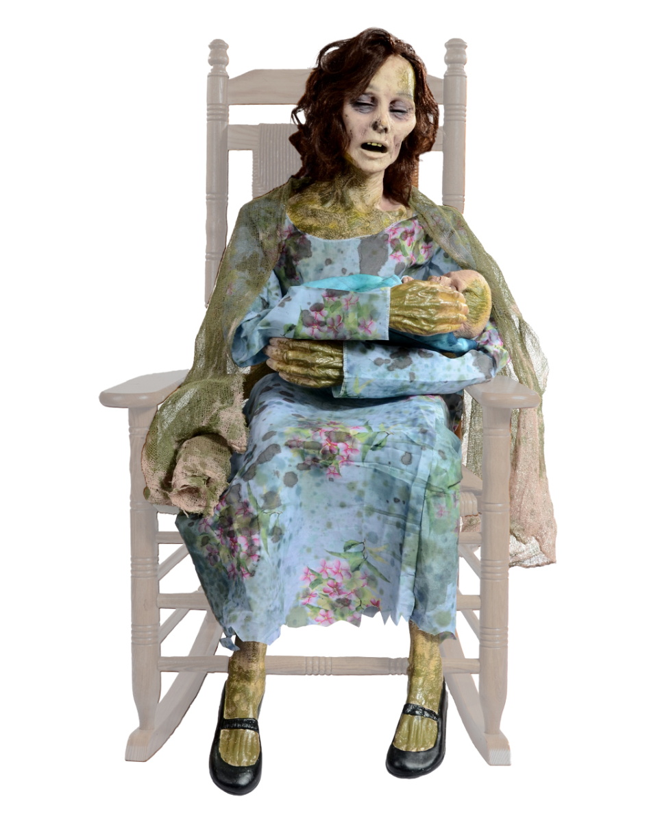 Zombie Mama & Baby Halloween Animatronic mit Sound