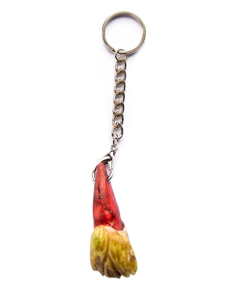 Zombie Zahn Schlüsselanhänger