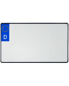 Zweizeiliges Kennzeichen