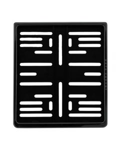 Motorrad Kennzeichenhalter schwarz 180 mm