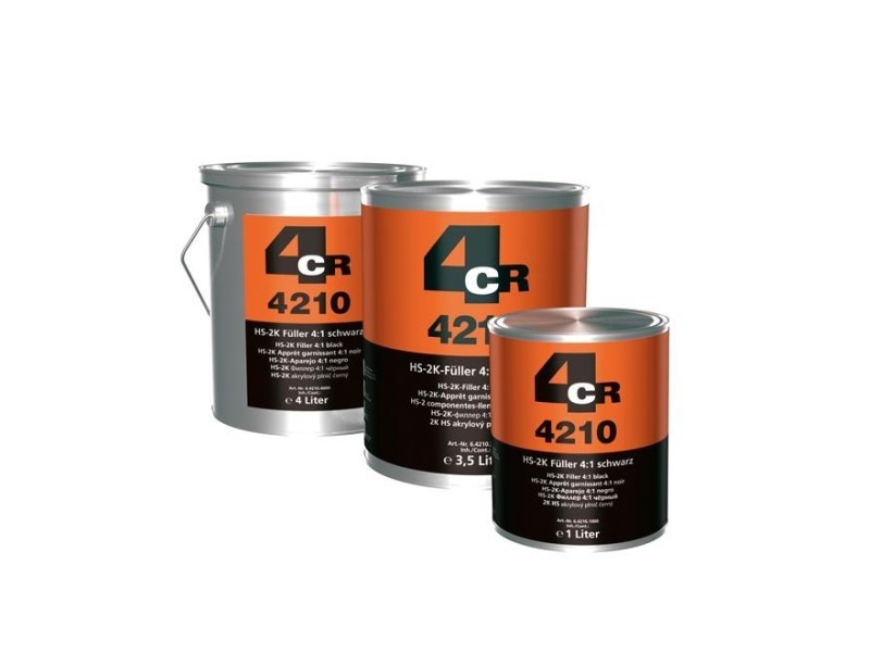4CR 2K HS-Füller 4:1 schwarz (4 L) Füller,Grundierung 4210.4000