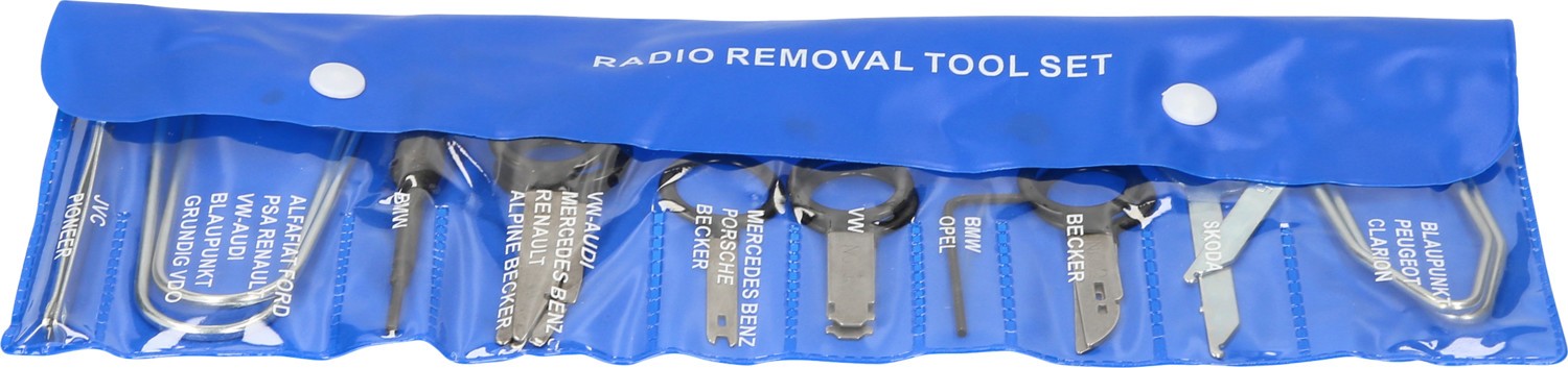 Brilliant Tools Radio-Demontage-Satz, 20-tlg Montage-/Demontagewerkzeug-Satz, Radio  BT511200